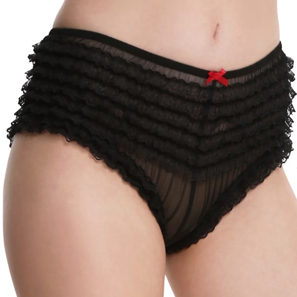 Black & Red Bow‎ Back Rumba Panty Hot Topic